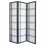 MANMADE Girard 3-Panel Room Divider - Black MA106047